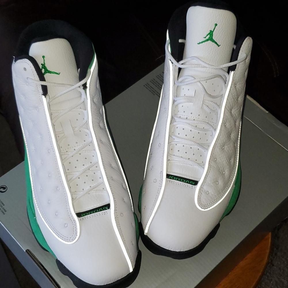 New Jordan retro 13 suede lucky green - Picture 2 of 5